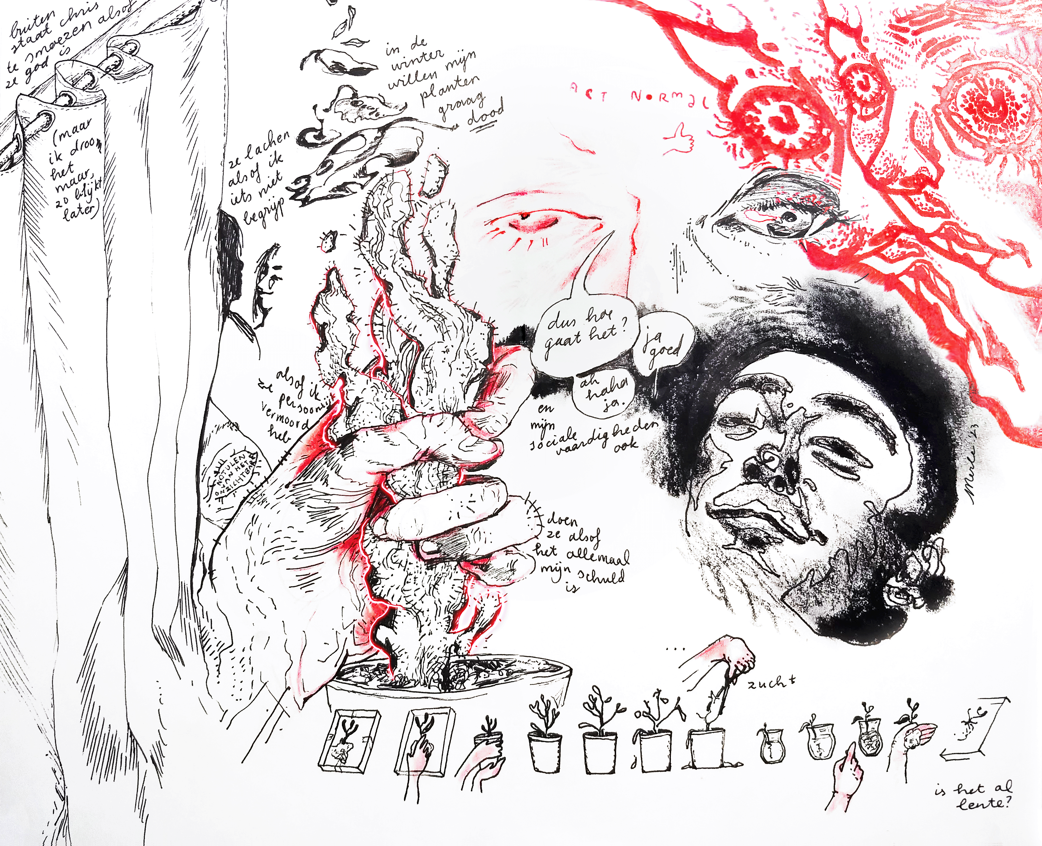 in de winter full illustration